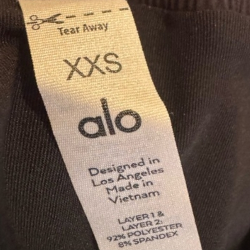 ALO Yoga Women's Athletic Black Shorts - Picture 2 of 2